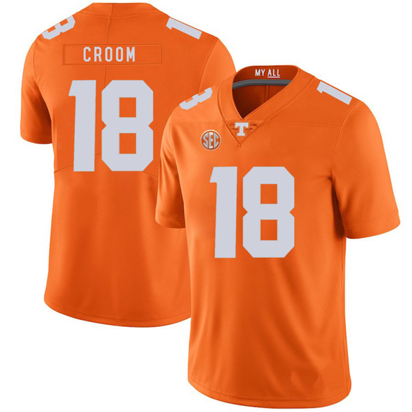 Jason Croom Stitched Mens Tennessee Volunteers John Kelly Ja'Wuan James White Gray Orange NCAA College Jersey