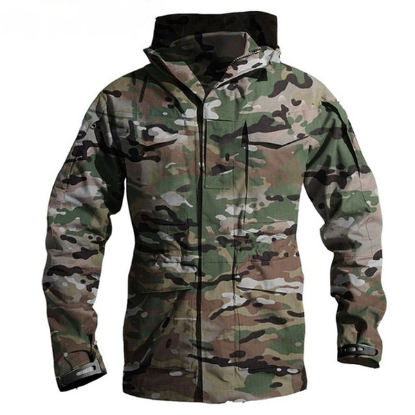 M65 UK US Army Clothes Windbreaker Military Field Jackets Mens Winter/Autumn Waterproof Flight Pilot Coat Hoodie Three colors