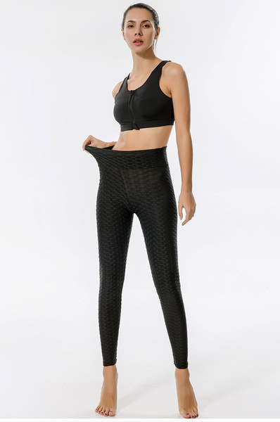 Slimming running hips tights Fashion High Waist Fitness Leggings Women Workout Push Up Trousers Solid Pants