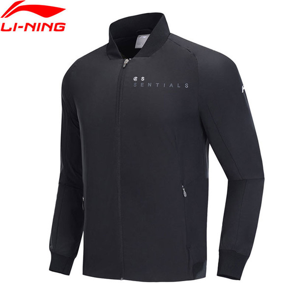 Li-Ning Men Training Series Jacket 3D Fitting Slim Fit 100% Polyester Pockets LiNing Sports Jackets Coats AJDP013 JFM19