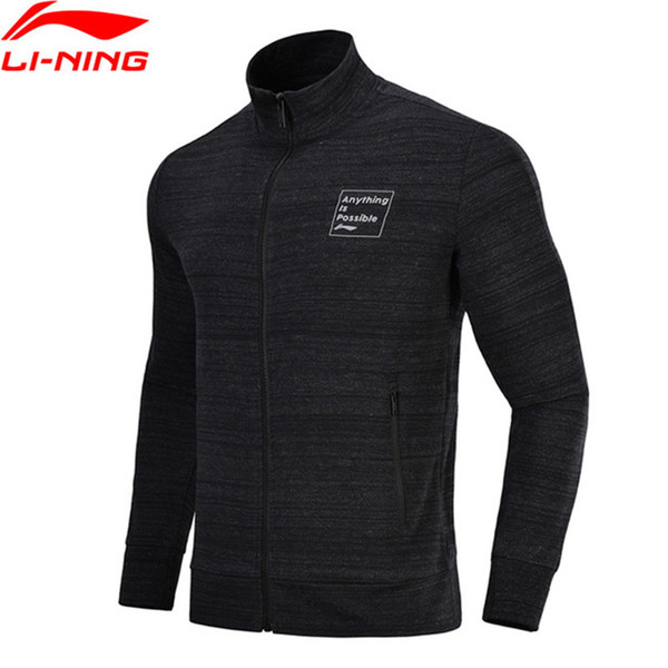 Li-Ning 2018 Men FZ Knit Top Sweaters Sport Life Jacket Fitness Comfort Leisure Regular Fit Li Ning Sports Sweaters AWDN183