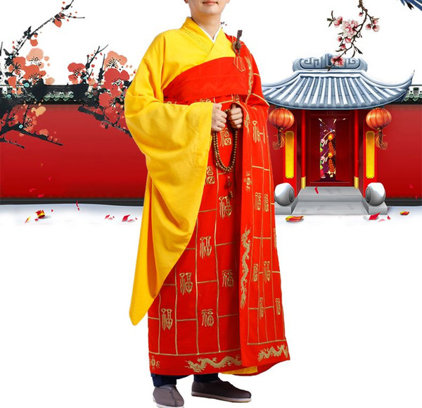 blessing dressuniforms martial arts robes cassocks thousand Millennium Dragon suits buddha Buddhis abbot clothing