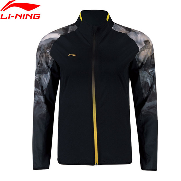 Li-Ning Men Badminton Series Jackets Regular Fit 92%Polyester 8%Spandex National Team LiNing Sports Jackets AYYN013