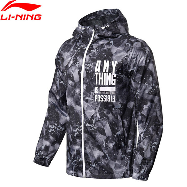 Li-Ning Men's The Trend Jackets Hooded Regular Fit 100% Polyester Breathable Comfort LiNing Sport Coat AFDN173 MWF364