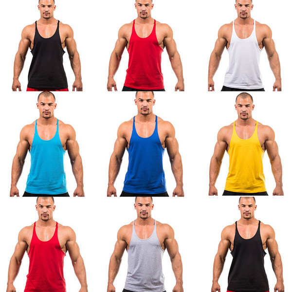 Muscle GYM Running Vest Men Fitness Sleeveless Undershirt Bodybuilding Tank Tops Gym Training Top Sport t shirt Men's Sportswear