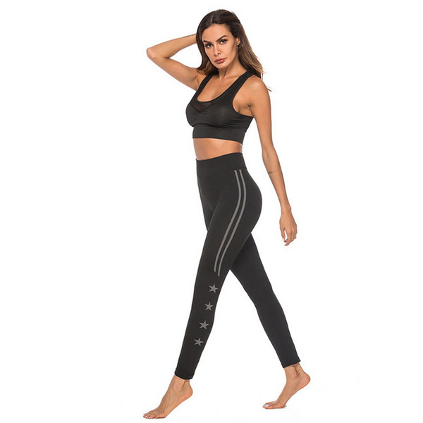 Ma'am sexy High waist Hip lifting Tight fitting Ventilation Elastic force Ventilation motion Yoga pants