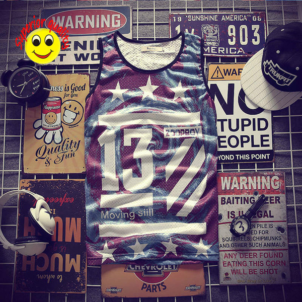 Fashion Mens Tank Top with Letters Sport Gym Clothes Vests Clothing basketball sports 3d printed vest lightning 13th top AX5