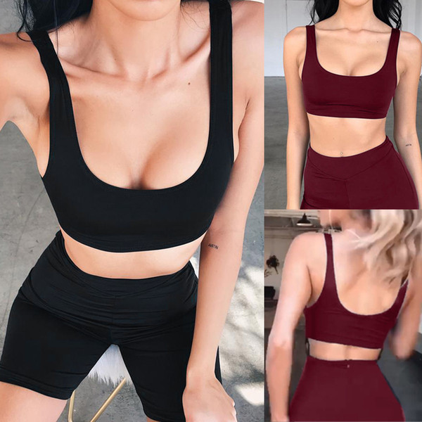 Womens Sports Yoga Gym Shirt Gradient Workout Running Fitness Vest Tank Tunic Tops Sports Bra Top Fitness Women Sport Bras