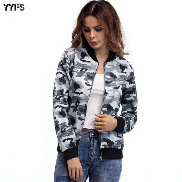 Spring and Autumn new women's camouflage dress temperament women's jacket top Oumeifeng fashion comfortable jacket women's wear