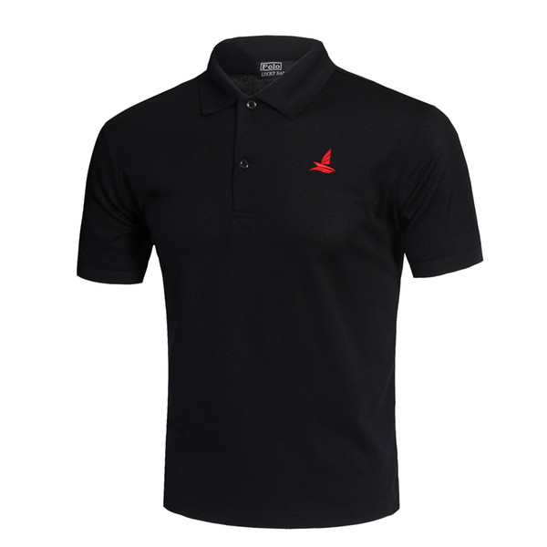 Classic Fashion Golf Polo Shirt White Men Summer Breathable Quick Dry Sport Training Short Sleeve Sportswear Workout Cotton T-shirt