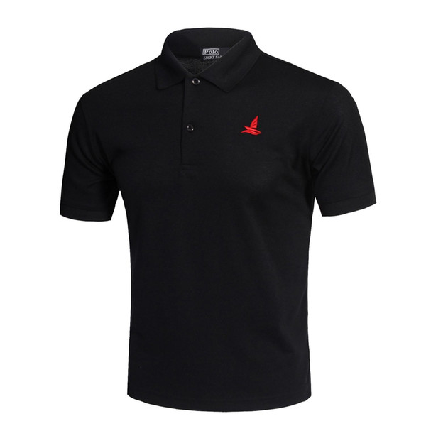 Jogger Classic Fashion Golf Polo Shirt Black Men Summer Breathable Quick Dry Sport Training Short Sleeve Sportswear Workout Cotton T-shirt