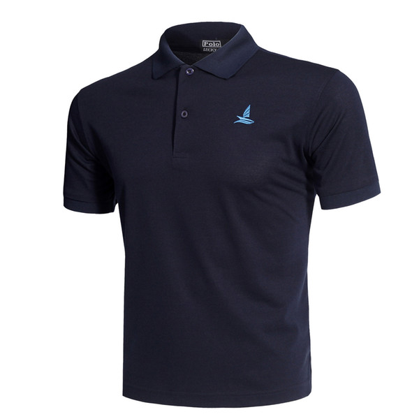 New Classic Fashion Golf Polo Shirt Brand Men Summer Breathable Quick Dry Sport Short Sleeve Sportswear Workout Cotton T-shirt