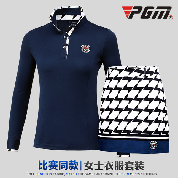 Pgm Golf Clothes Ma'am Suit Autumn And Winter Long Sleeve T Pity High-end Sports Garment Clothing