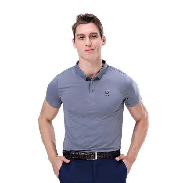 Men Tee Ice Silk quick drying Breathable non-ironing JWMD VX1904