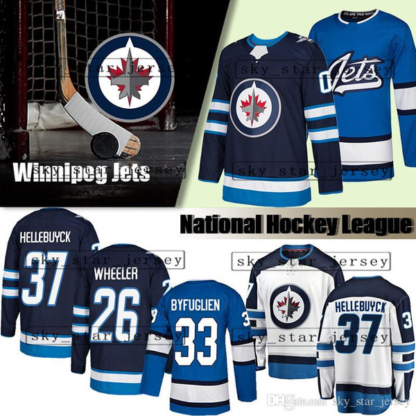 Winnipeg Jets jerseys 37 Connor Hellebuyck jerseys 33 Dustin Byfuglien 29 Patrik Laine 26 Blake Wheeler