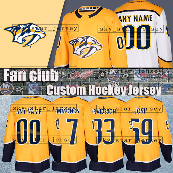 Custom hockey jerseys Nashville Predators jersey 33 Viktor Arvidsson 13 Nick Bonino 11 Brian Boyle 12 Laurent Dauphin 46 Matt Donovan