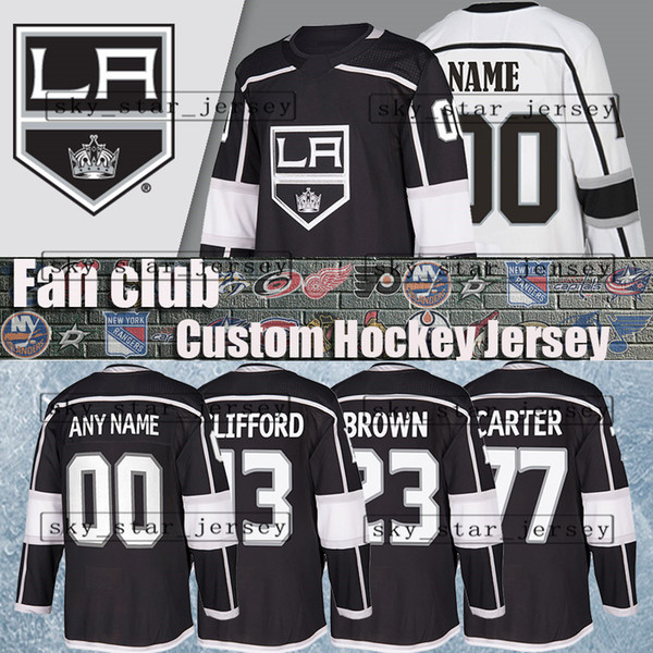 Custom hockey jerseys Los Angeles Kings 77 Jeff Carter 23 Dustin Brown 10 Michael Amadio 76 Jonny Brodzinski 36 Jack Campbell