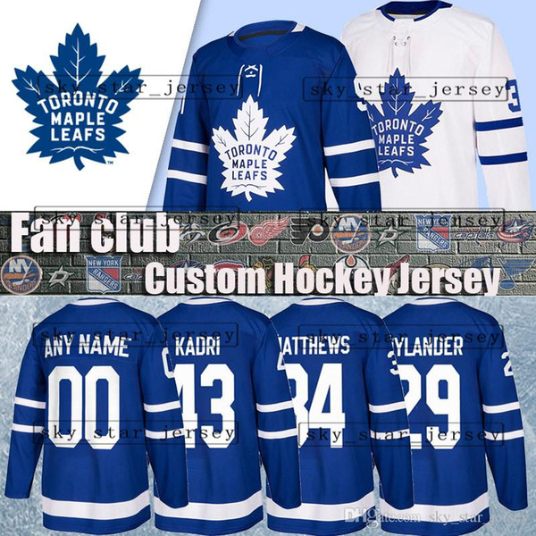 Custom hockey jerseys Toronto Maple Leafs jersey James Van Riemsdyk 31 Frederik Andersen jersey 28 Connor Brown 23 Travis Dermott 63 Tyler E