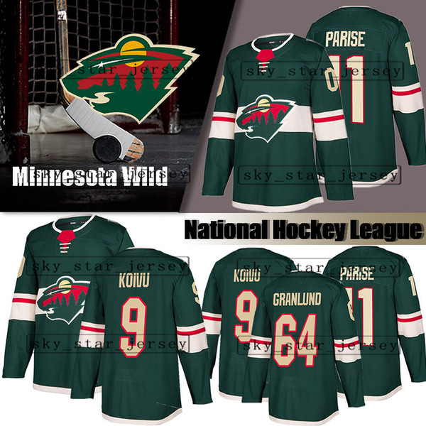 Minnesota Wild jerseys 9 Mikko Koivu jersey 11 Zach Parise jerseys 64 Mikael Granlund jersey