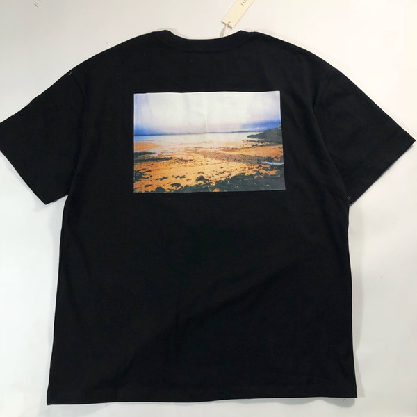 FALECTION 19SS FEAR OF GOD ESSENTIALS LIGHT PRINT COTTON T-SHIRT FASHION MEN