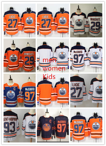 Edmonton oilers ice hockey jerseys, 93 NUGENT-HOPKIN,27 LUCIC, 97Mc DAVID, 29DRAISAITL,other number contact with us