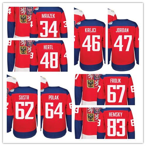 Olympic Czech Republic pavelec naklaoal mrazek krejci joroan herta sustr polak frolik hemsky pastrnak voracek jersey