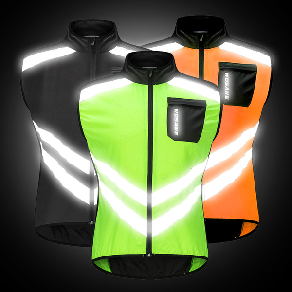 Cycling Vests Running Riding Motorcycles New High Visibility Reflective Jacket Safety Cloth MOTO Off-Road Warning Protection Gear Wind Coat