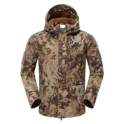 Mens Designer Outdoor Jackets Camouflage Coats Fleece Jackets with Cap Top Quality 6 Styles 2020 Autumn Camouflage Coat Size S-3XL