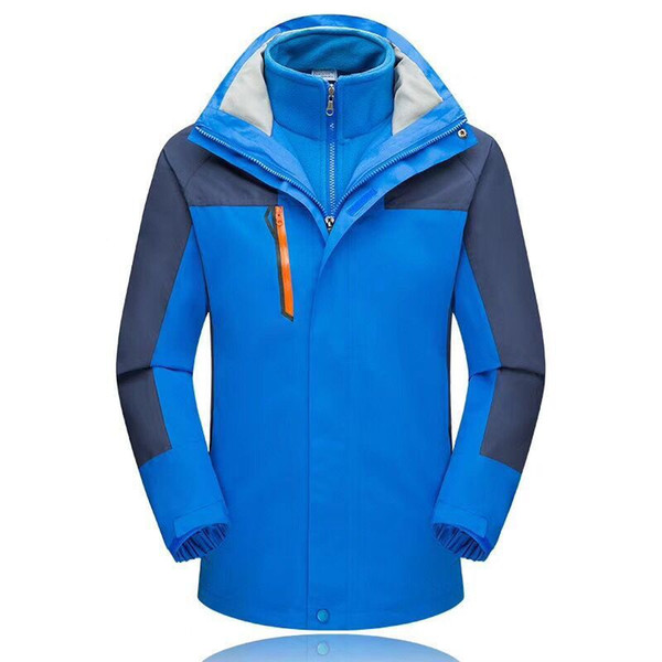 High Wateproof Breathable Winter Super Warm Mens Outdoor 3-in-1 jacket Detachable Fleece Liner Jacket Mens Ski Hiking Jacket