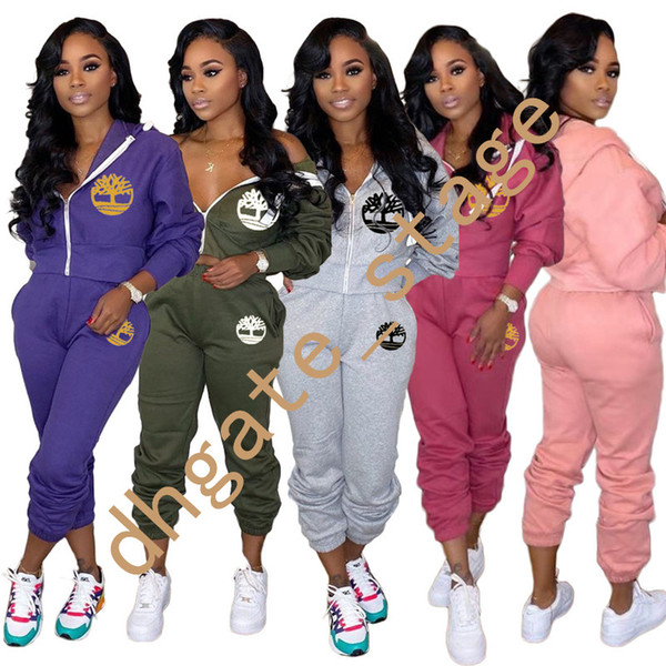 Women Two Pieces Clothing Sets Outdoor Sport Suit Zipper Sweatshirt Pant Tracksuit for Women's Sports Suits Casual Tracksuit A11136 S-2XL