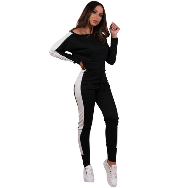 Autumn and Winter Leisure Sports Suit Hooded Long-sleeved Sweater Straps Feet Pants Two Sets of Women's Clothing