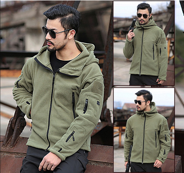 2019 camouflage warm liner TAD fleece shark skin soft shell fleece jacket Andes