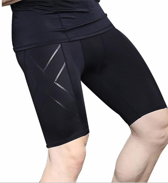 New 2XU Men Compression Short Pants Tights Elastic Yoga Pants Fitness Gym Sports running X printed casual fitness stretch pants