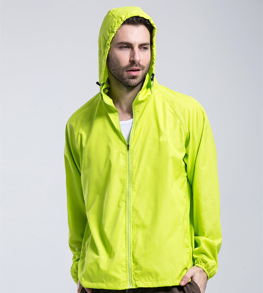 Men Windbreaker outdoor coat Rainproof Jackets Women hiking Cycling Windproof quick dry Male lady Unisex Running sun UV protection clothing