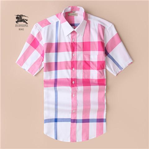 2019 summer and autumn new men's short-sleeved 34 cotton shirt pure men's casual POLO shirt fashion Oxford shirt social brand clothing lar