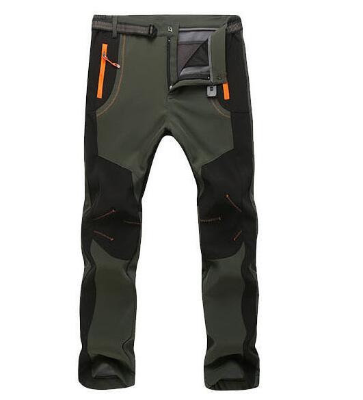 Mens Outdoor Clothing Long Pants Wide Waisted Long Trousers Plus Size S-5XL Contrast Color Black Army Green Mountain Camping Pants