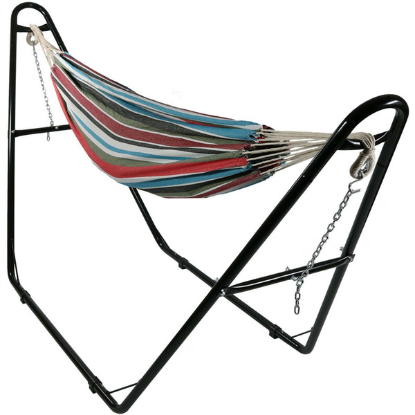 Extra Large 2-Person Brazilian Hammock and Universal Stand Set - Cool Breeze