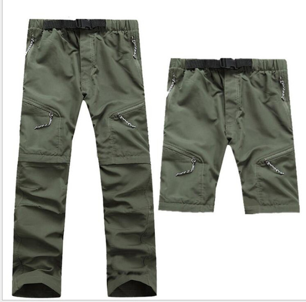 Mens Summer Quick Dry Removable Pants Outdoor Brand Cloting Male Waterproof Shorts Men Hiking Camping Trekking Trousers