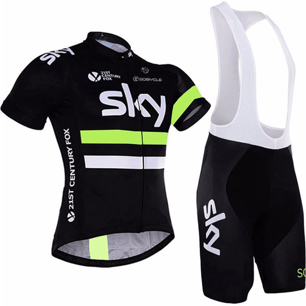 Tour de France Bicycle Clothing Men 2019 SKY Team Pro Cycling Jersey Bib Shorts Riding Suit Bike Wear Shirts Ropa Ciclismo Trendy Sportwear