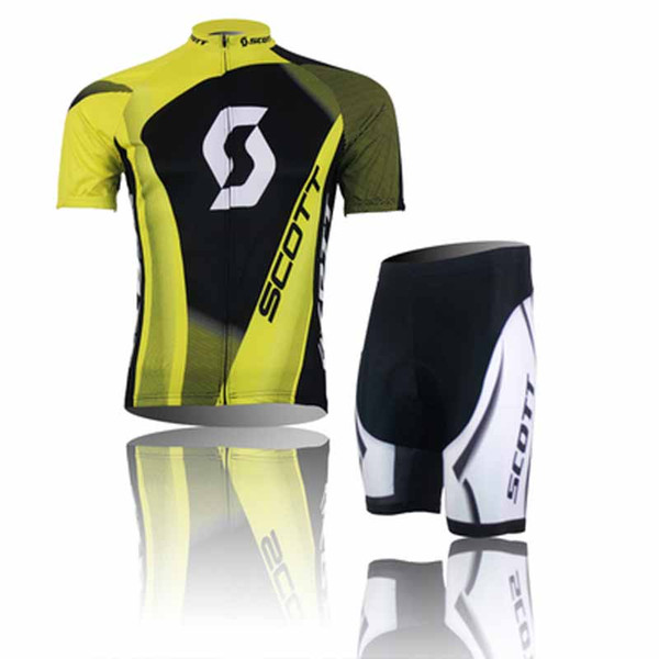 Scott team Cycling Short Sleeves jersey bib shorts sets Spring and summer bike Jersey suit men's quick dry bicycle clothing