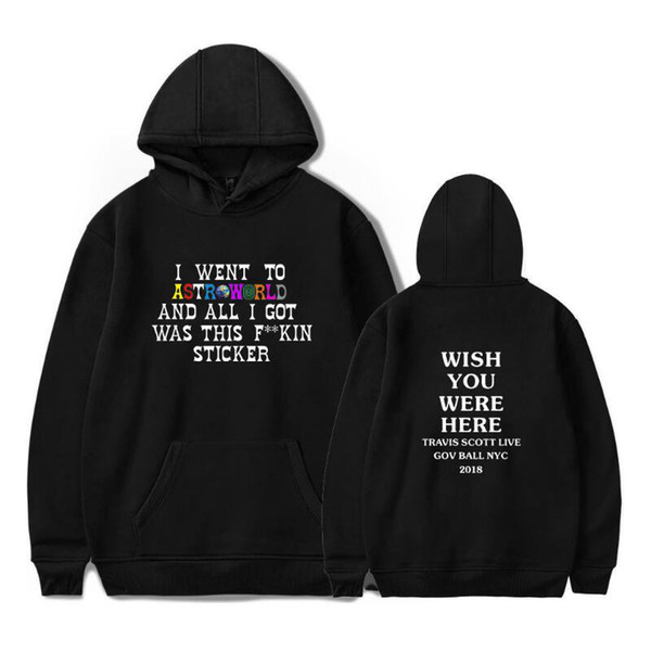 Men and Women Astroworld Sweatshirts Should Be Assisted Man in Hat Guard Outdoor Recreational Teenagers' Autumn and Winter Jackets XXS-4XL