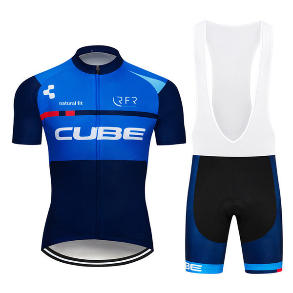 high quality 2019 CUBE Team Road Bike Cycling Jersey set Men summer mountain Bike Clothes Ropa ciclismo racing sports suit