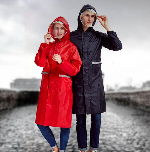 Unisex Sports Poncho Night Safety Reflective Raincoat Travel Hiking Rainwear Outdoor Fishing Rain Coat Waterproof Raincoat