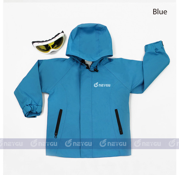 Sales promotion Children's blue raincoat 4/5T for 4-5 years old breathable waterproof raincoat coat Free shipping