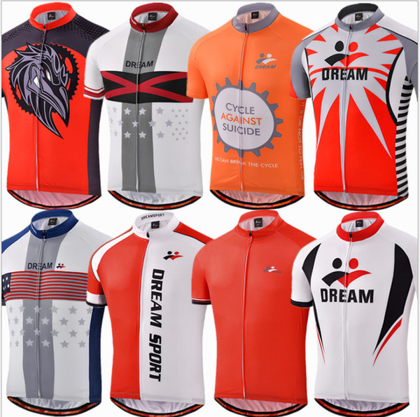 2019 new outdoor sports short-sleeved printing quick-drying clothes men's cycling clothing Jersey Wearable Breathable Cycling MTB