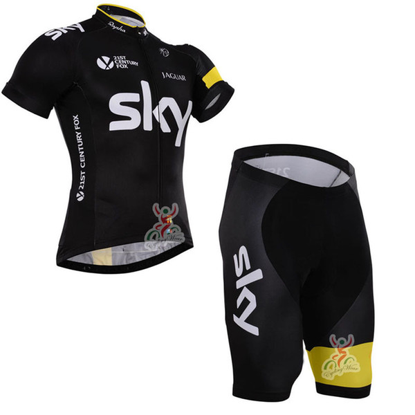 SKY 2019 Summer New Cycling jersey Pro Team Bike Short Sleeve Clothing Racing Bicycle Sportwear Set Ropa Ciclismo Hombre