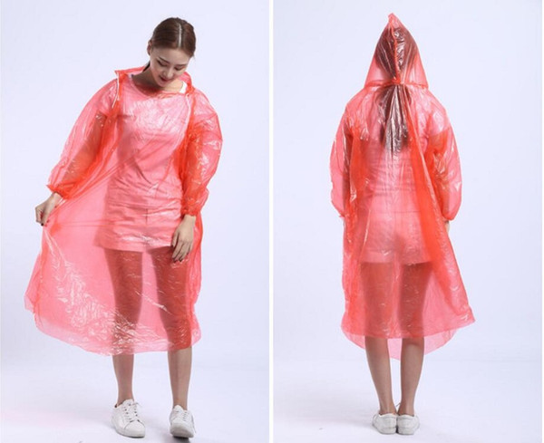 100 pieces,Disposable Raincoat Adult Outdoor Clothing One-time Emergency Waterproof Hood Poncho Travel Camping Must Rain Outdoor Rain Wear