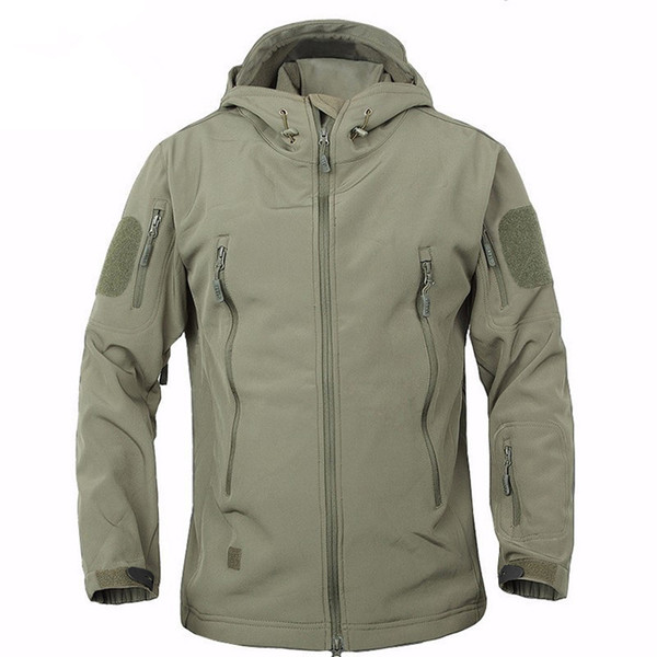 Winter Shark Skin Military Windproof Tactical Softshell Jacket Men Waterproof Army soft shell Coat Windbreaker Rain