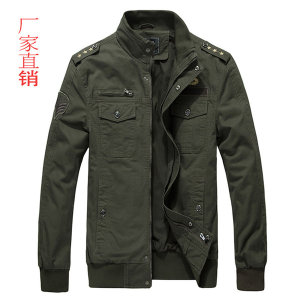 Spring 2019 New Men's Wear fans' Pure Cotton Jackets, Men's Superior blouses, work clothes, large size Men's Fashion