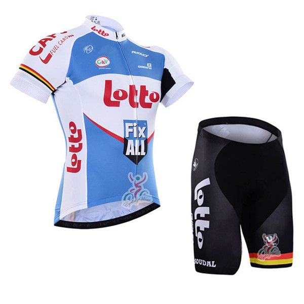 LOTTO Soudal team Cycling Short Sleeves jersey bib shorts sets Mountain Bike Clothes Quick Dry Cycling Breathable